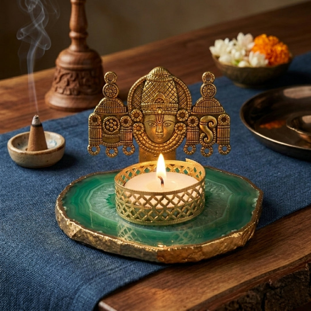 Agate Metal Vankateshwer Tealight