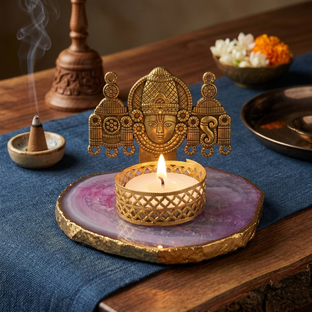 Agate Metal Vankateshwer Tealight