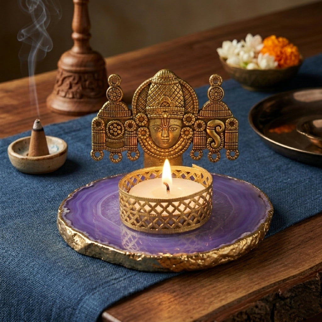 Agate Metal Vankateshwer Tealight