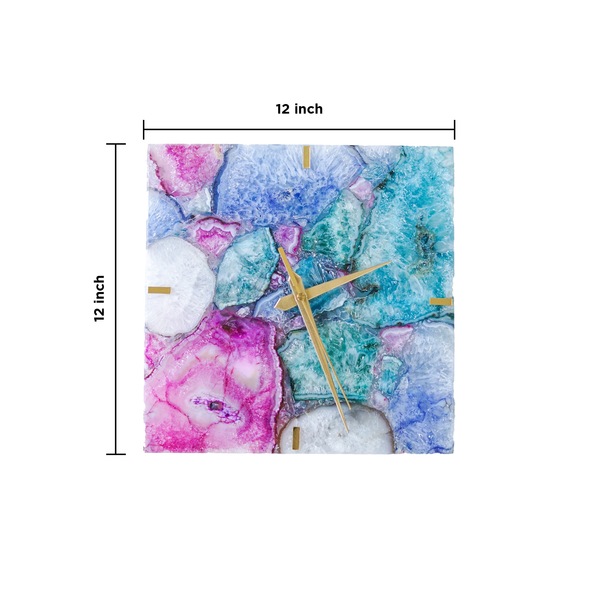 Agate Square Wall Clock