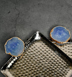 Square Aluminum Tray with Purple Agate