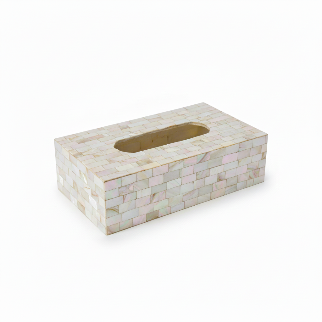 Mother Of Pearl Tissue Box Holder