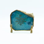 Ik Onkar Mantra Turquoise Agate Metal Showpeice