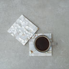 Mother of Pearl Square Coaster