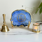 GURU JI - Blue Agate Metal Stand