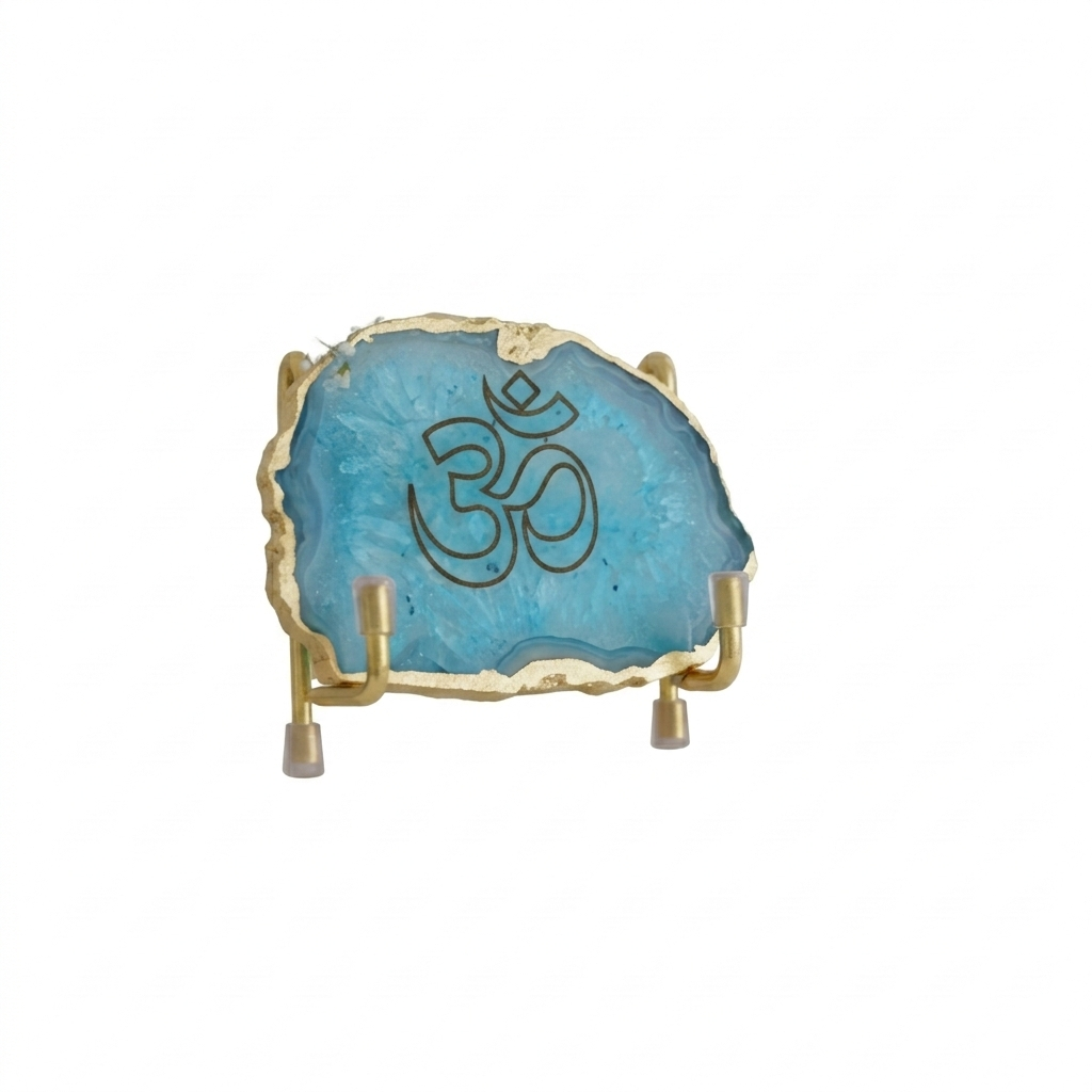 OM - Turquoise Agate metal Stand