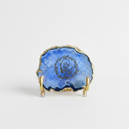 GURU JI - Blue Agate Metal Stand