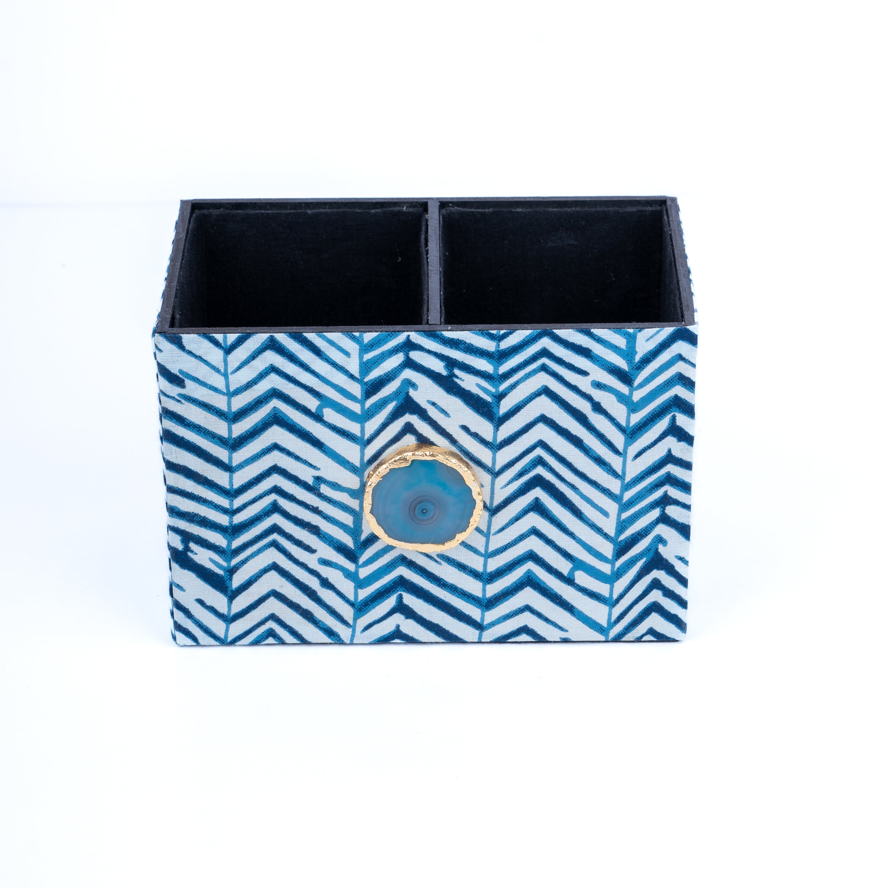 Blue Zebra Cutlery Holder