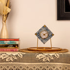 Blue Zebra Desktop Clock(Diamond)