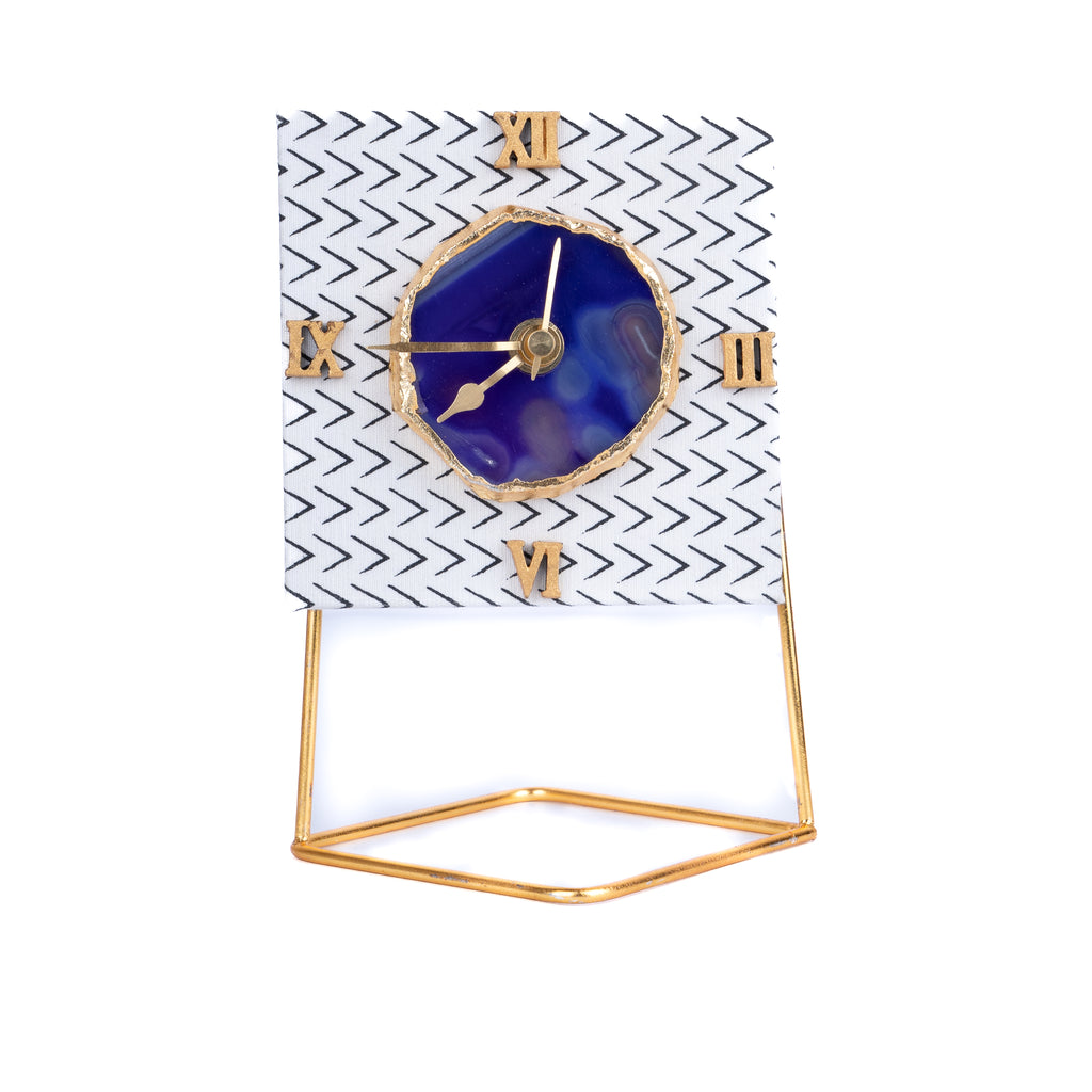 Black and White Desktop Clock(Square)