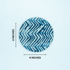 Blue Zebra Napkin Rings Set Of 6