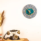 Blue Zebra Wall Clock(Round)