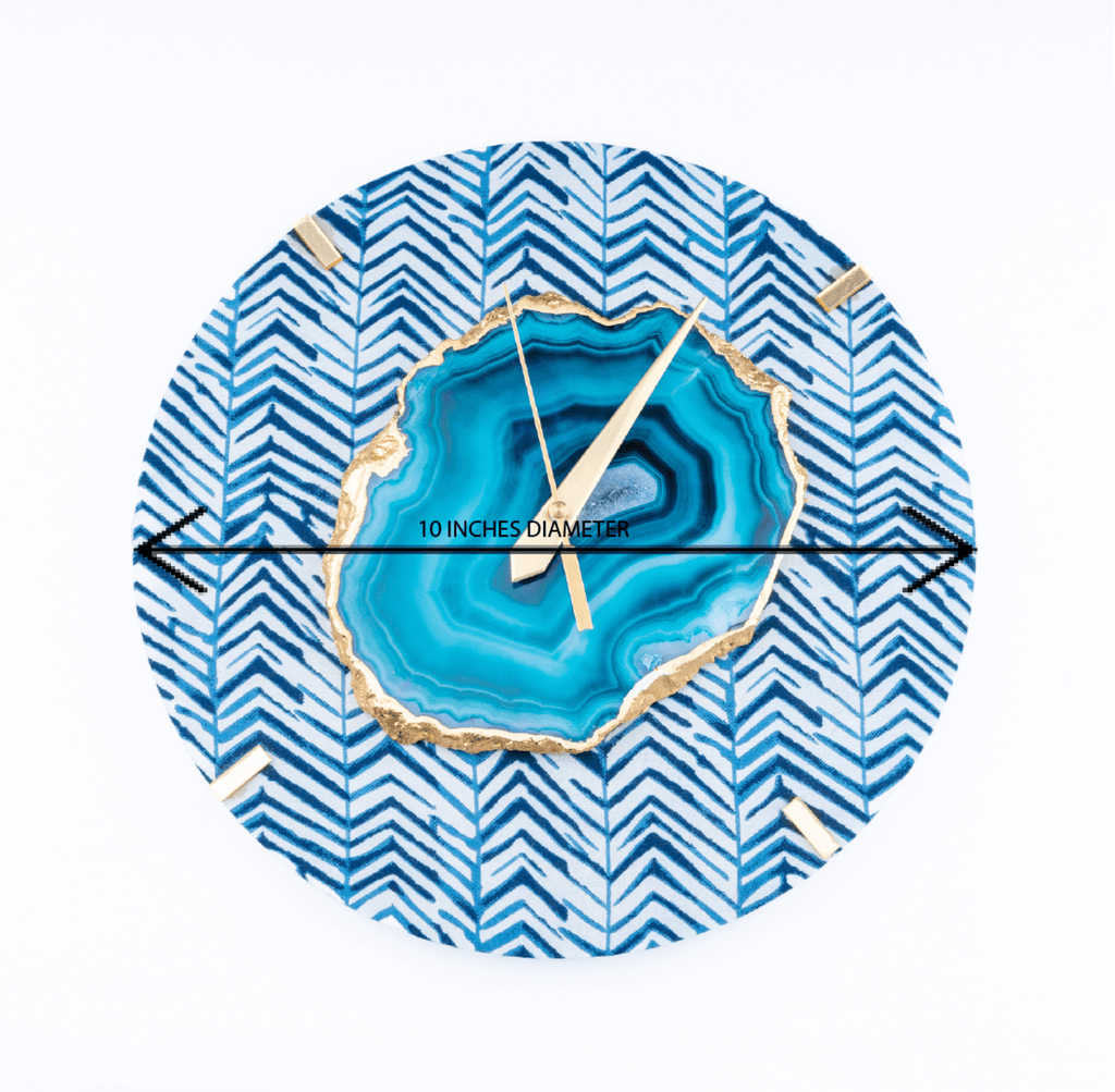 Blue Zebra Wall Clock(Round)