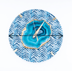 Blue Zebra Wall Clock(Round)
