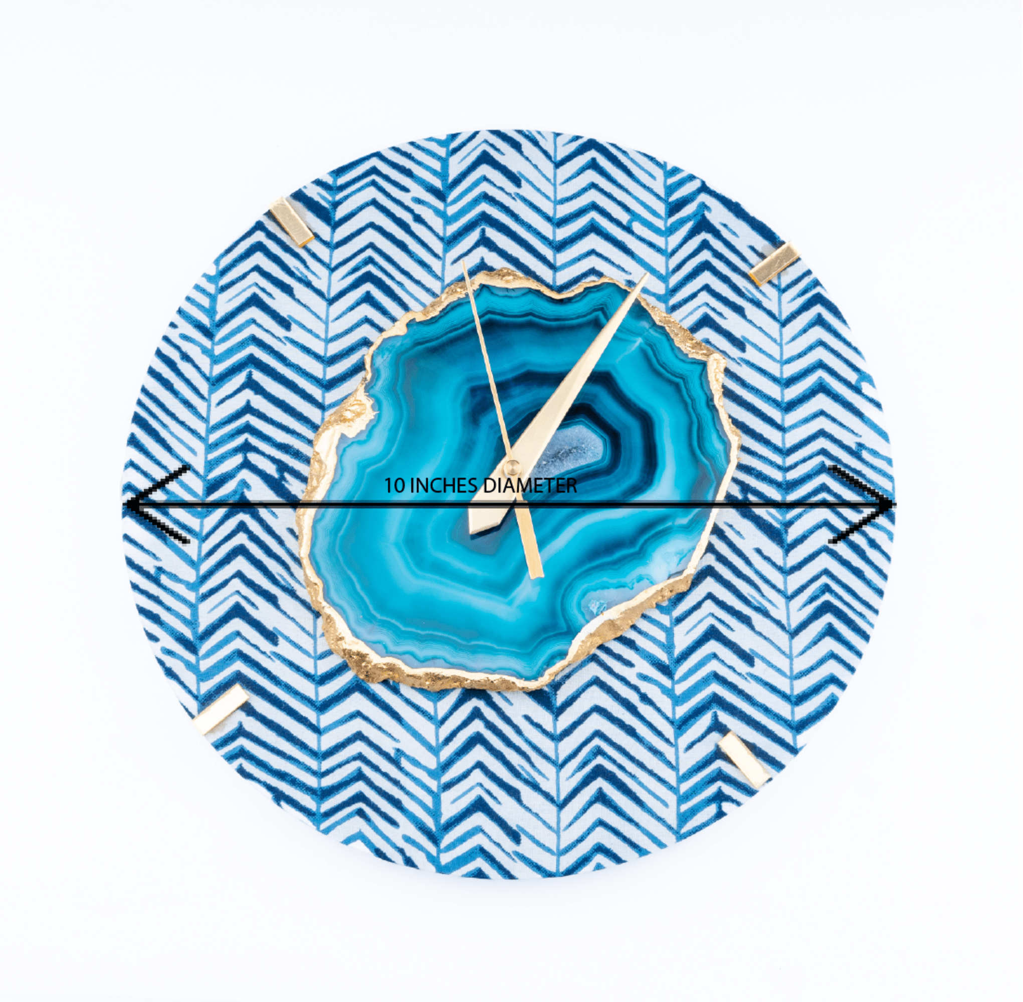 Blue Zebra Wall Clock(Round)