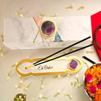 White Marble Ik Onkar Mantra Agarbatti Stand