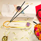 White Marble Jai Shree Krishna Agarbatti Stand