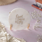 Good Vibes Marble Metal Showpeice