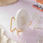 Good Vibes Marble Metal Showpeice