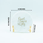 Good Vibes Marble Metal Showpeice