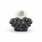 Marble OM With Black Hands Base