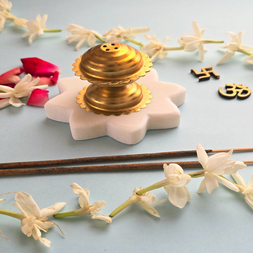 Marble Star Shape Incense Holder