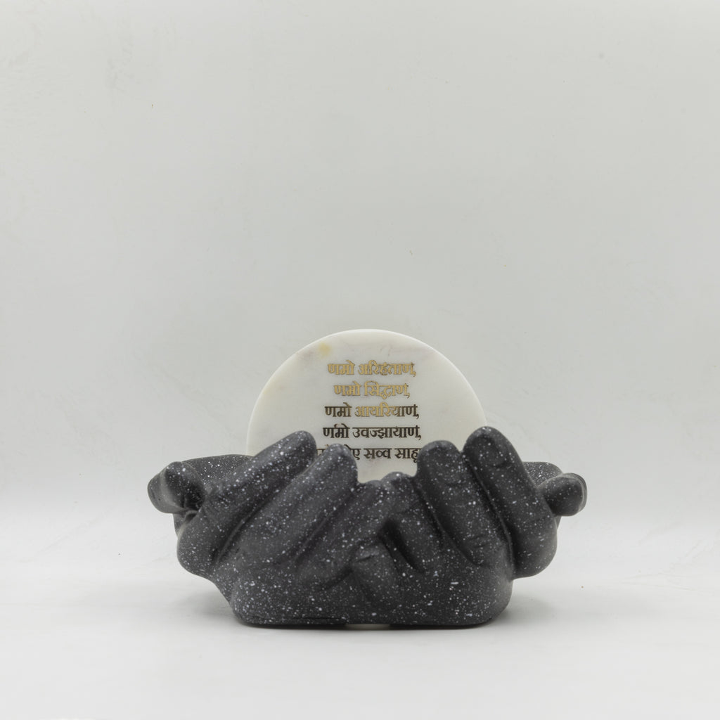 Marble Namokar Mantra Hand Urli