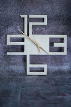 White Marble Hexagon Wall Clock