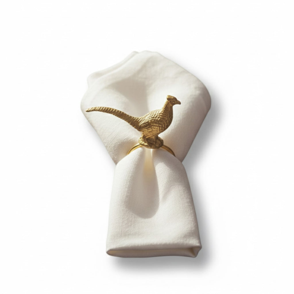 Decorative Bird Napkin Holder Metal (Gold Finish)
