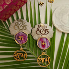 Mother Of Pearl Ganesha Shubh Labh Door Hangings