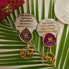 Mother Of Pearl Namokar Mantra Shubh Labh Door Hangings