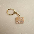Mother Of Pearl Squre Small KeyChain