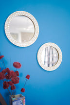 Mother of Pearl Mirror Wall Décor Round