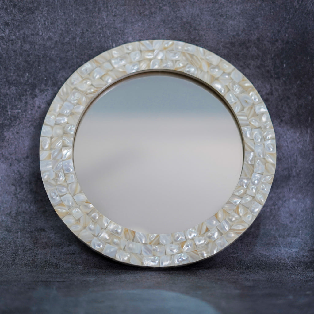 Mother of Pearl Mirror Wall Décor Round