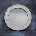 Mother of Pearl Mirror Wall Décor Round