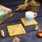 MOP Coasters Set of 2 Yellow