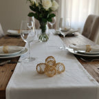 Metal Napkin Rings Gold Set Of 6