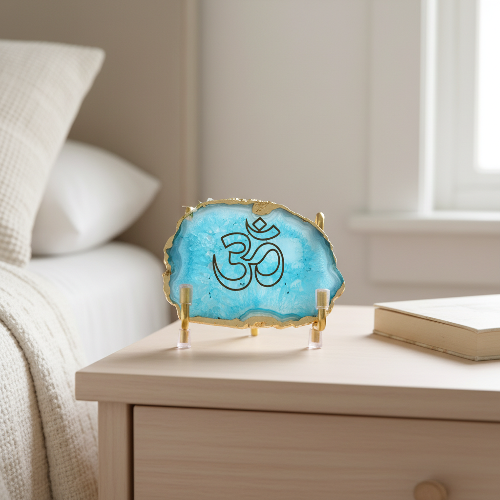 OM - Turquoise Agate metal Stand