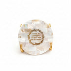 Gayatri Mantra Metal Holder with Mother of Pearl