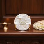 Jai Shree Ram Metal Holder with Mother of Pearl Festive