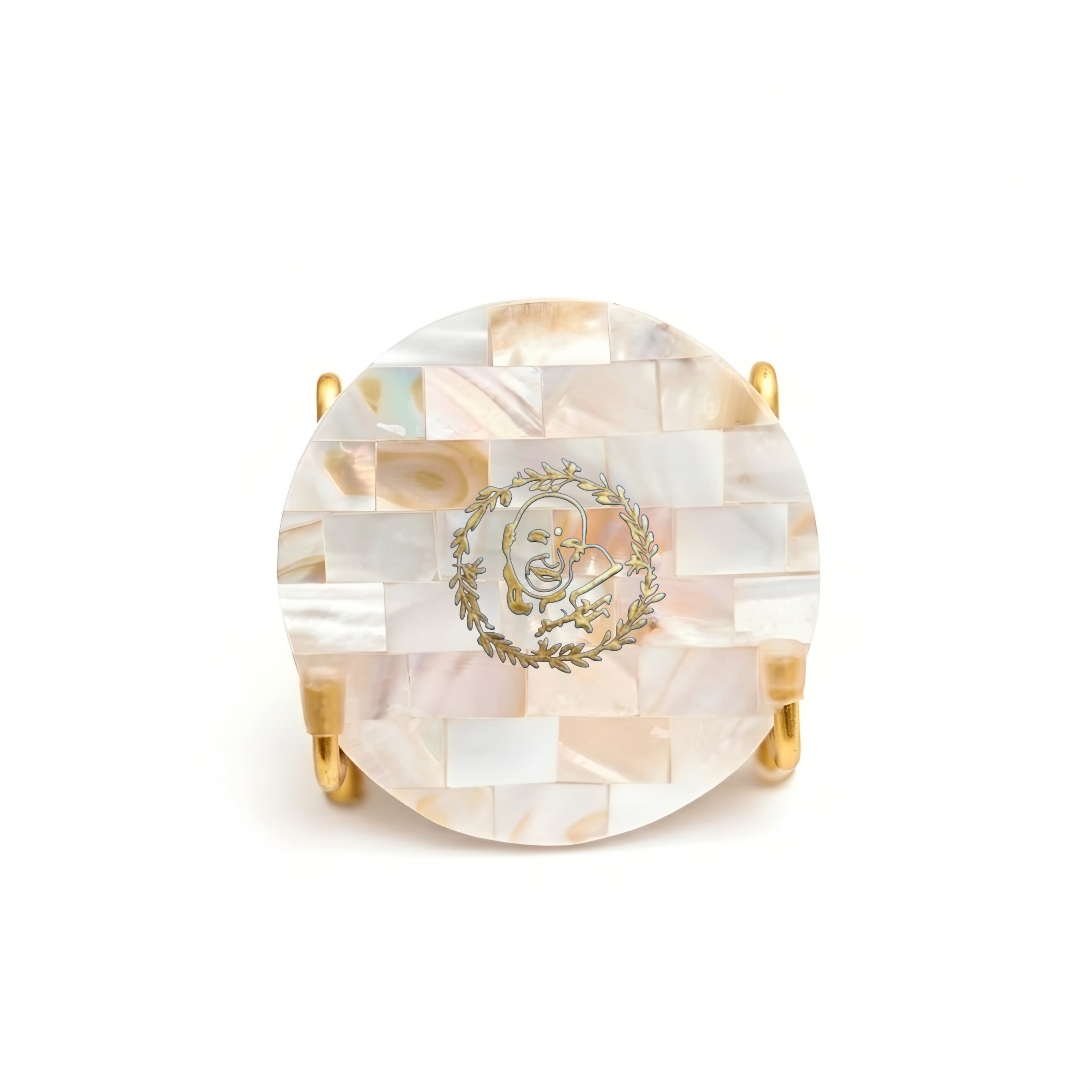 Guruji Metal Holder with Mother of Pearl