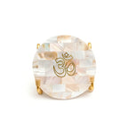 OM Metal Holder with Mother of Pearl Festive