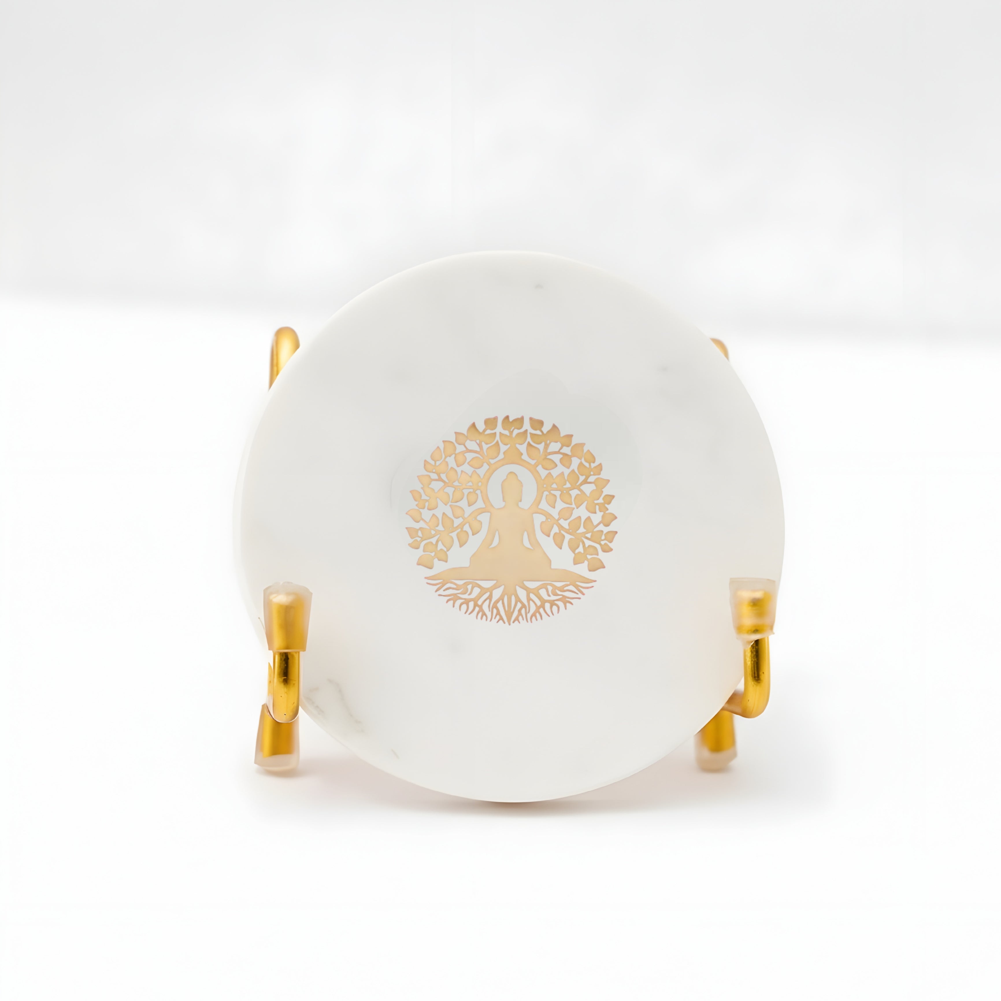 Budha Tree Marble Metal Showpeice
