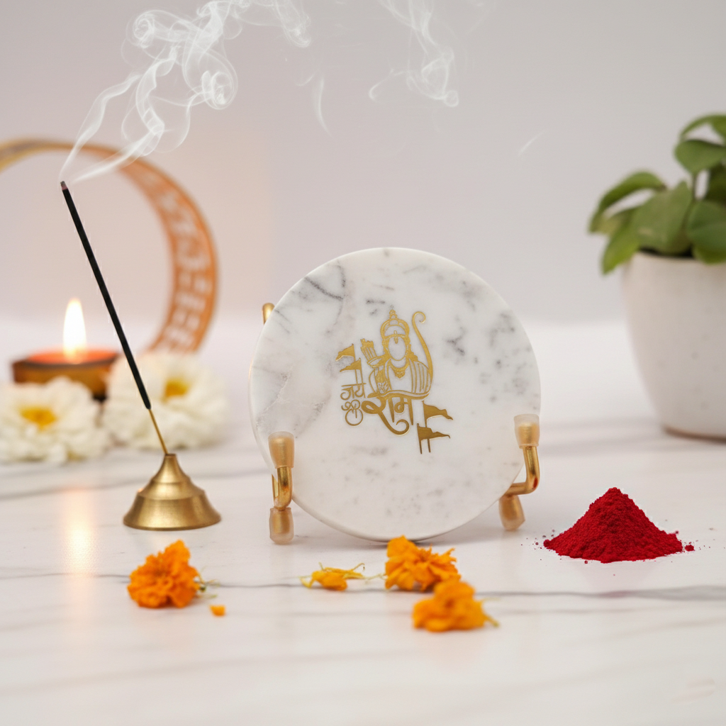 Mantra Metal Holder with Marble