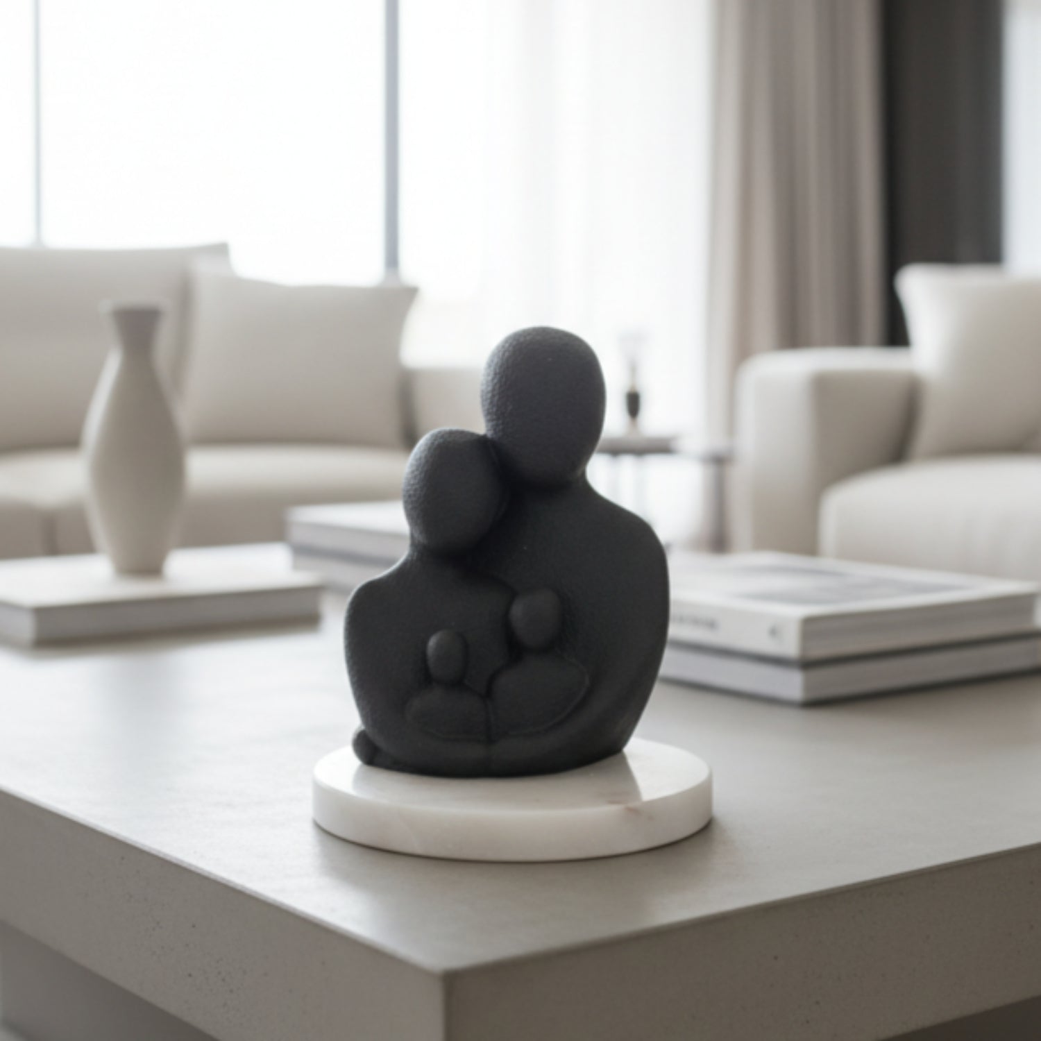 Unity Family Decorative Sculpture Black