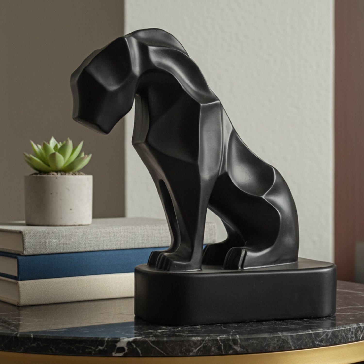 Black Panther Modern Art Statue