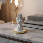 Praying Baby Angel With Marble Base