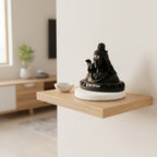 Mahadev ji statue black showpiece with marble base