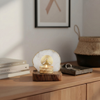 Budha Tree White Agate Wooden tealight