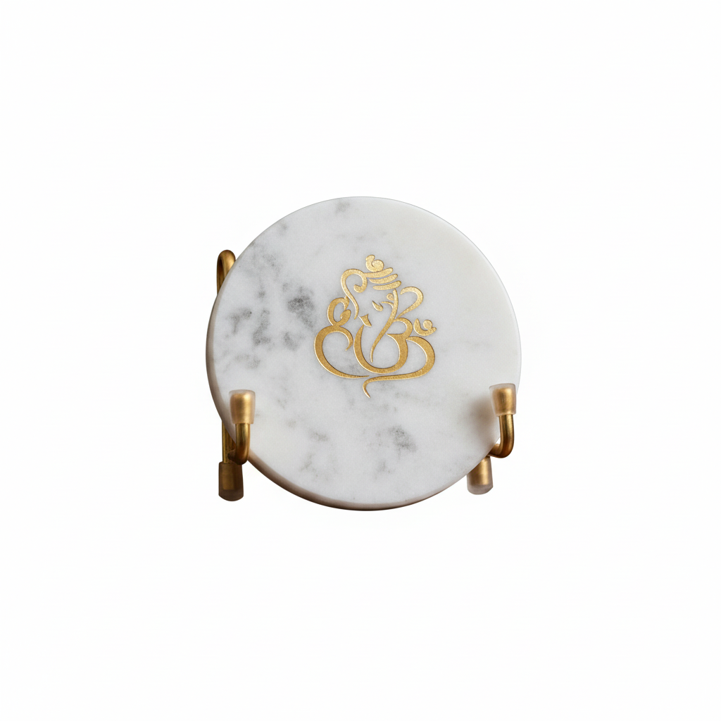 Mantra Metal Holder with Marble